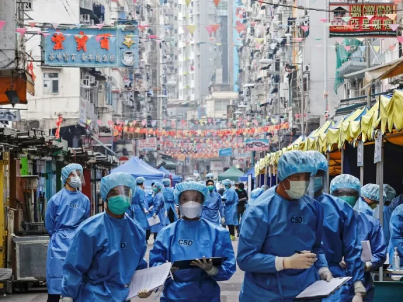 Jumlah Kasus Covid-19 Kembali Melonjak di Hong Kong