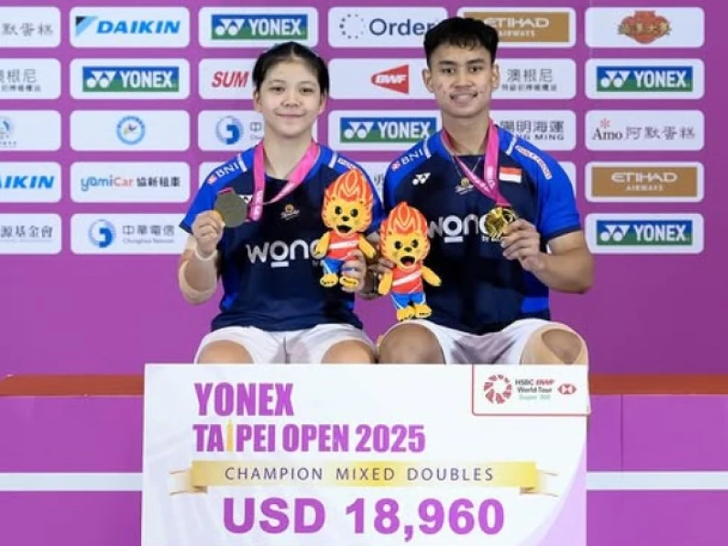 Indonesia Bawa Pulang 1 Gelar Juara dari Bulu Tangkis Taipei Open 2025