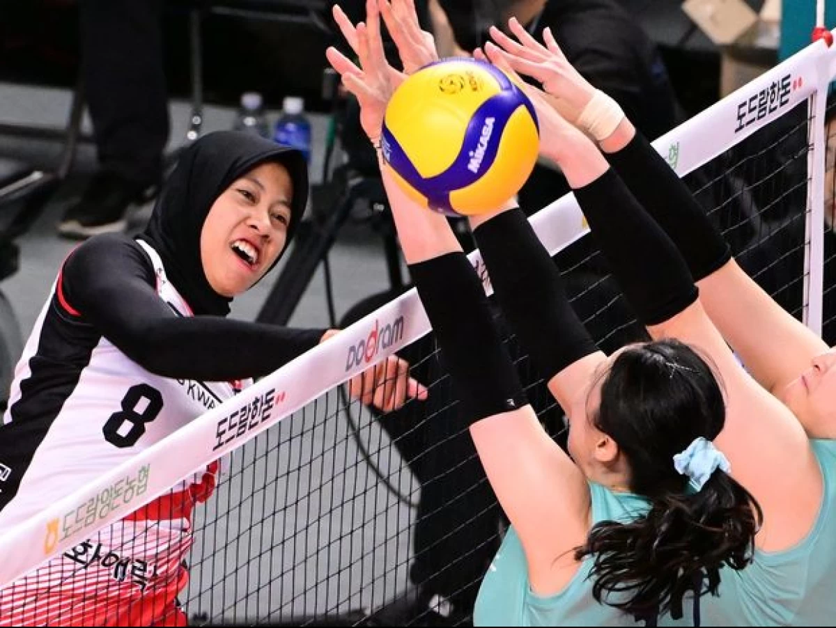 Megawati ‘Megatron’: Karier Mentereng Atlet Berjilbab di Panggung Voli Korea