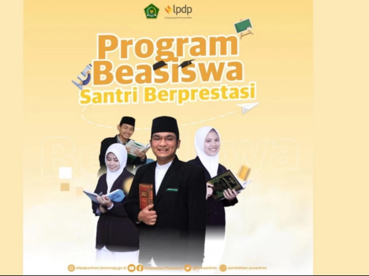 Kemenag Buka Program Beasiswa Santri 2023, Berikut Syarat, Jadwal dan Link Pendaftaran