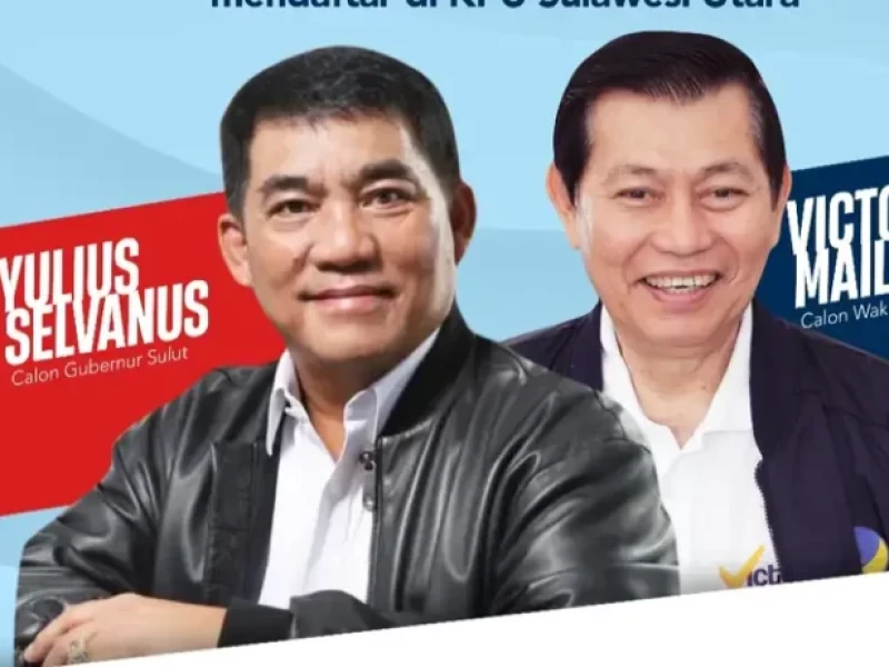 Hasil Quick Count Pilkada Sulawesi Utara (Sulut) 2024: Yulius Selvanus-Victor Mailangkay Unggul