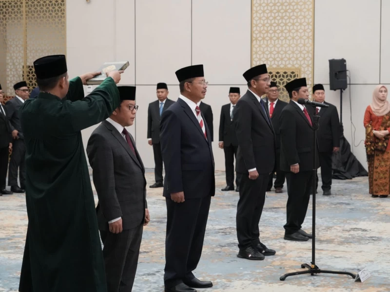 Menag Nasaruddin Lantik Pejabat Eselon I, Kamaruddin Amin Jabat Sekjen Kemenag