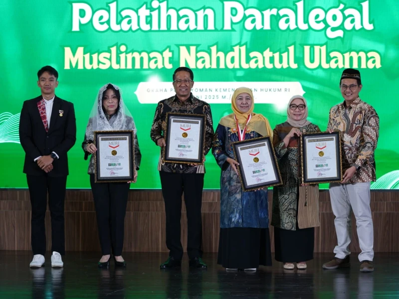 Pecahkan Rekor MURI, Pelatihan Paralegal Muslimat NU Diikuti Perempuan Terbanyak