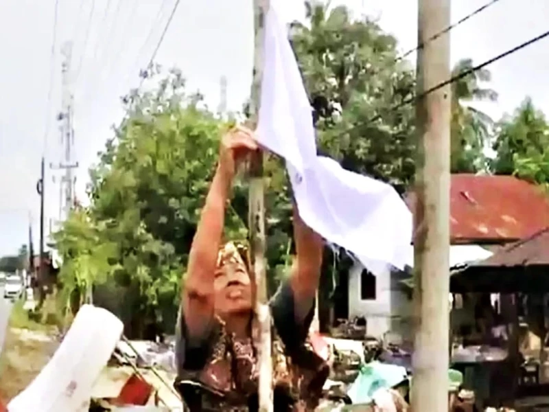 Warga Aceh Kibarkan Bendera Putih, Protes Lambatnya Penanganan Bencana