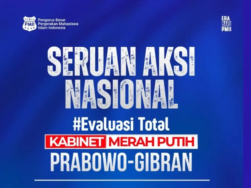 PMII Serukan Aksi Serentak di 300 Titik, Tuntut Evaluasi Total Kabinet Merah Putih