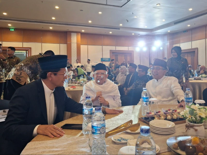 Gus Yahya dan Menag Kompak Hadiri Peluncuran Buku Fikroh Kiai Ma'ruf Amin