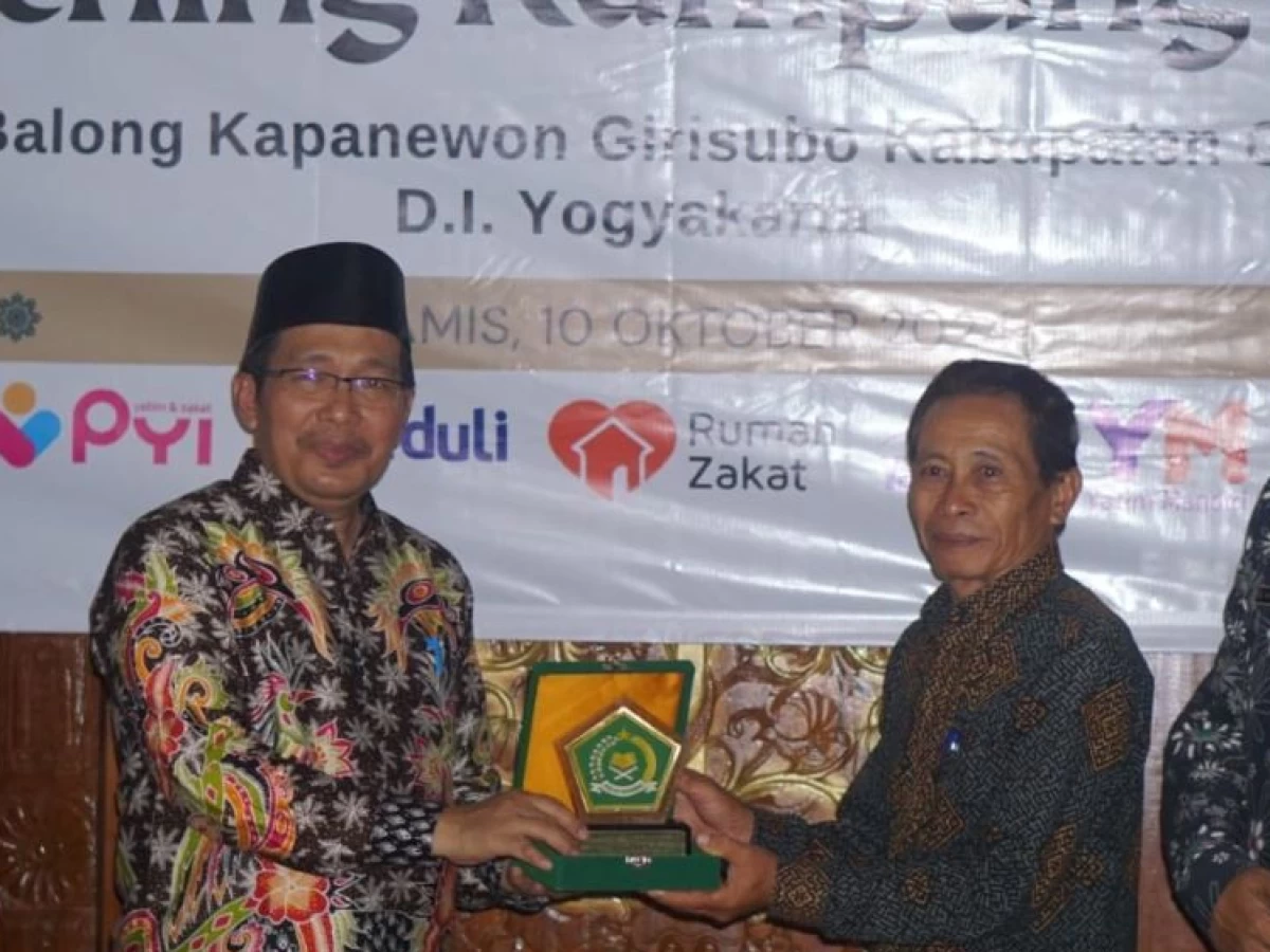 Resmikan Kampung Zakat di Gunungkidul, Kemenag Ajak Masyarakat Bayar Zakat melalui Lembaga Resmi agar Tepat Sasaran