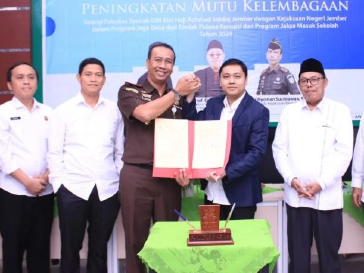 Kerja Sama dengan Kejari Jember, Fakultas Syariah UIN KHAS Giatkan Program Jaga Desa dan Jaksa Masuk Sekolah
