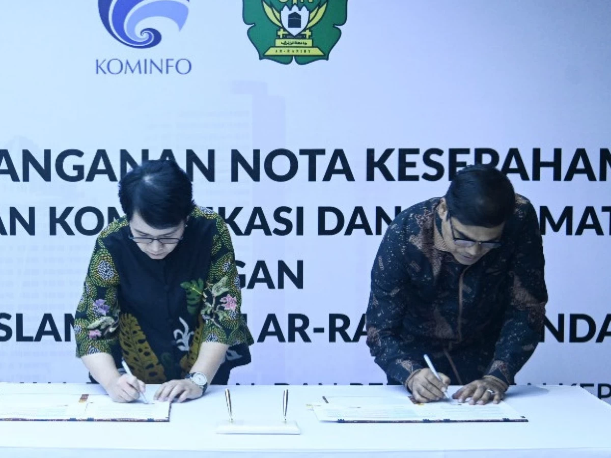 UIN Ar-Raniry Aceh Kerja Sama dengan Kementerian Kominfo untuk Kembangkan Mutu Pendidikan Tinggi