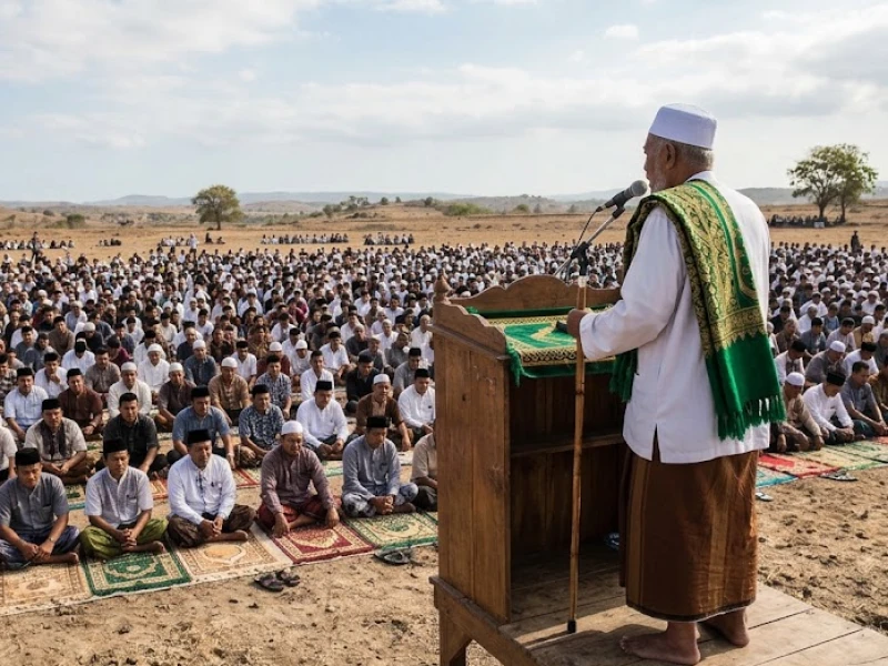 Khutbah Sholat Istisqa': Istighfar dan Tobat Agar Allah Turunkan Hujan Rahmat