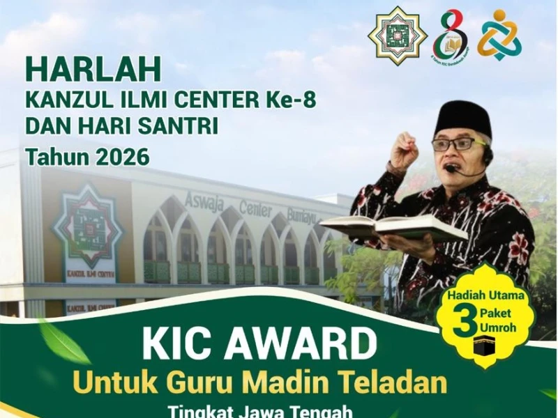 Kanzul Ilmi Center Award 2026 Siapkan 3 Paket Umrah untuk Guru Madin Teladan Jawa Tengah