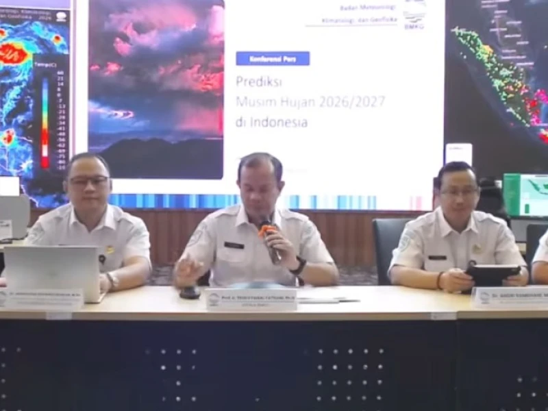 Awal Musim Hujan 2026-2027 Diprediksi Mundur di 61 Persen Wilayah Indonesia