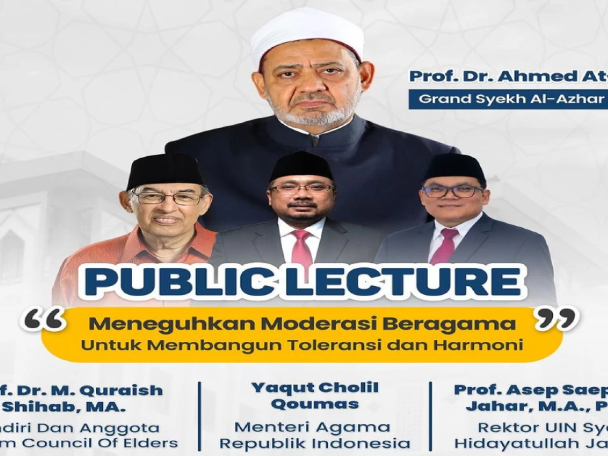 Usai Bertemu Presiden Jokowi, Grand Syekh Al-Azhar Mesir akan Isi Kuliah Umum di UIN Jakarta Selasa 9 Juli 2024