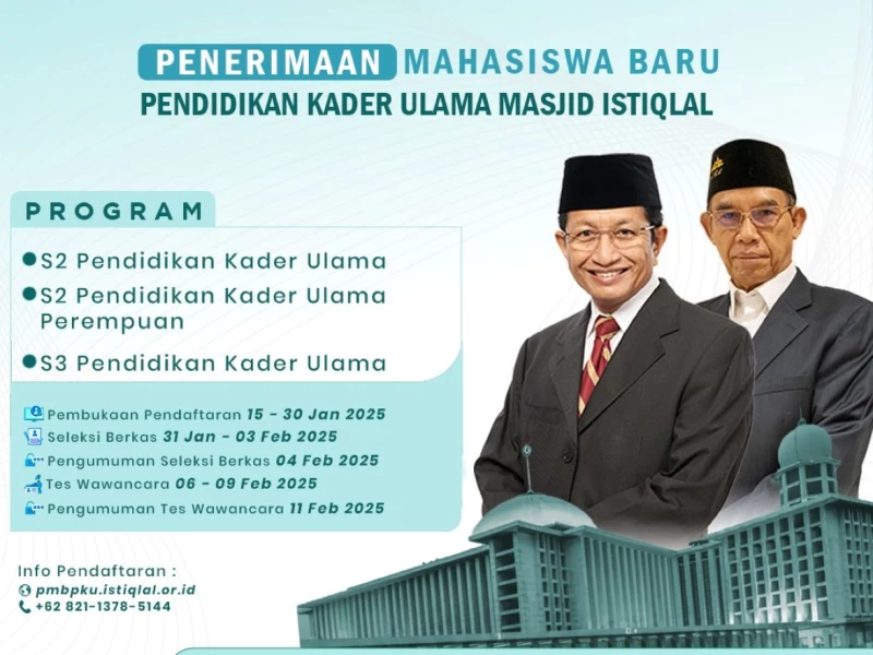 LPDP dan Masjid Istiqlal Sediakan Beasiswa S2-S3 Pendidikan Kader Ulama, Ini Persyaratannya