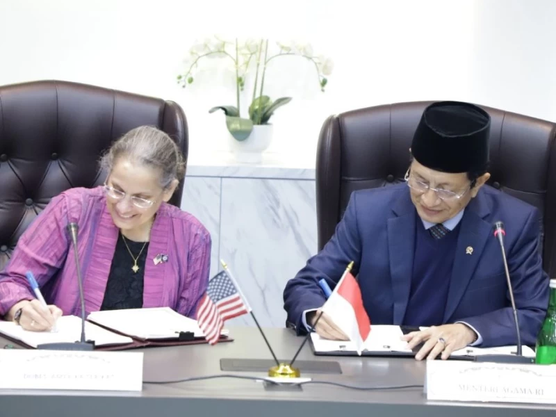 Menag Nasaruddin Umar dan Dubes AS Tandatangani MoU Kerja Sama Perluas Akses Beasiswa