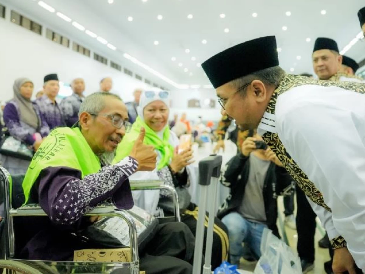 Sambut Kedatangan Jemaah Haji, Menag Doakan Kemabruran
