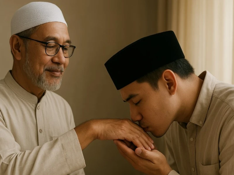 Dalil Mencium Tangan Guru atau Kiai dalam Islam