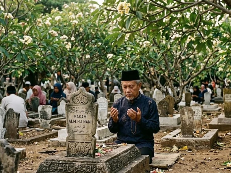 Bacaan Lengkap Nyekar Jelang Lebaran: Tawasul, Tahlil, dan Doa