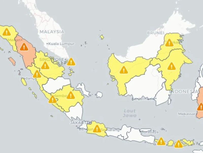 Prediksi BMKG 21 Juli 2026: Sumatera Utara Siaga, Aceh hingga Sulawesi Utara Waspada Cuaca Ekstrem