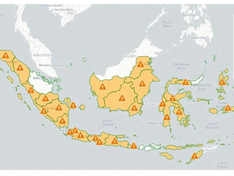 Waspada Hujan Lebat dan Angin Kencang, Puluhan Provinsi Berpotensi Alami Cuaca Ekstrem 26–27 April 2026
