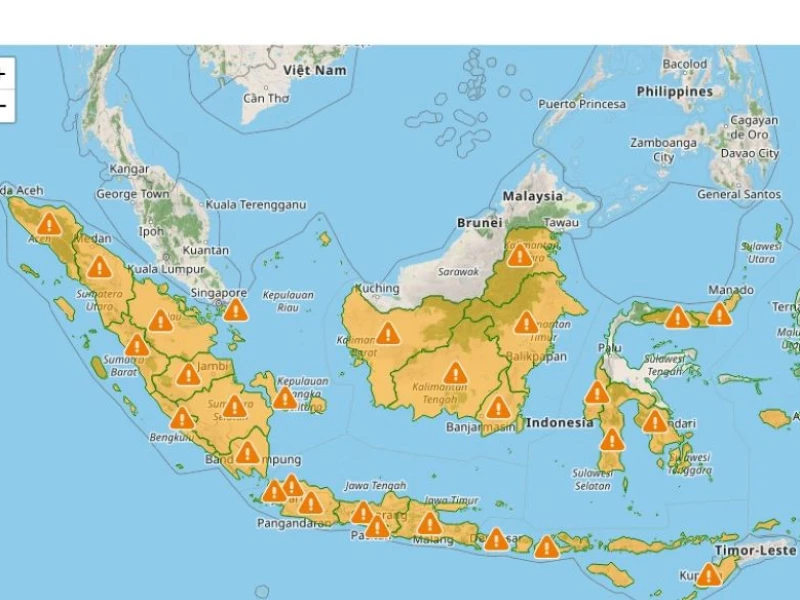 Cuaca Ekstrem 15 Februari 2026, Ini Daftar Provinsi yang Diprediksi Diguyur Hujan Lebat dan Angin Kencang