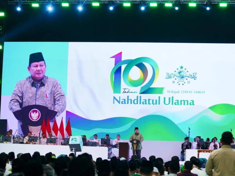 Presiden Prabowo Sebut NU Punya Jasa Besar Terhadap Lahirnya Bangsa Indonesia