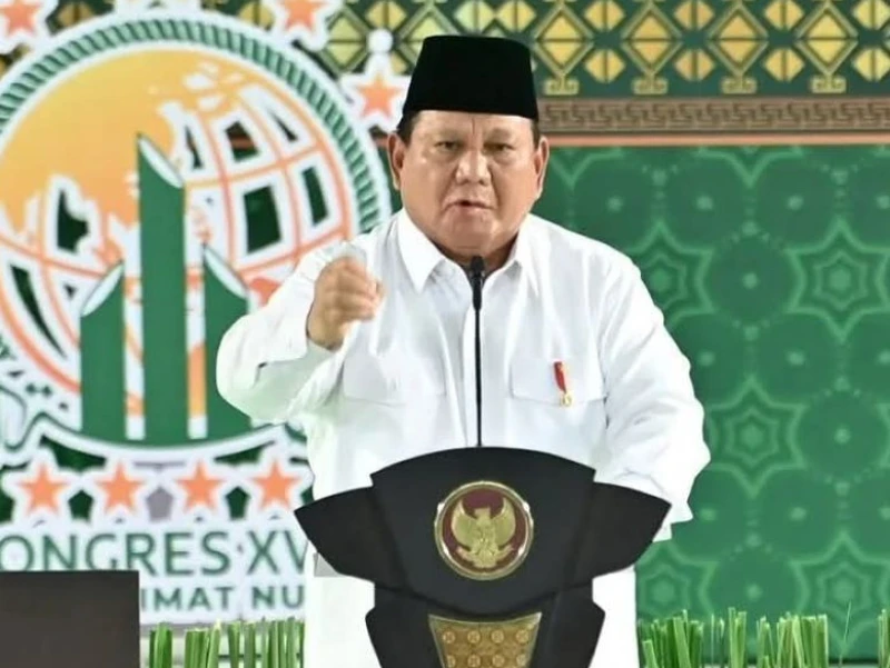 Kelakar Prabowo di Kongres Muslimat NU: Hai Panglima TNI, Anggotamu Kalah dengan TNU