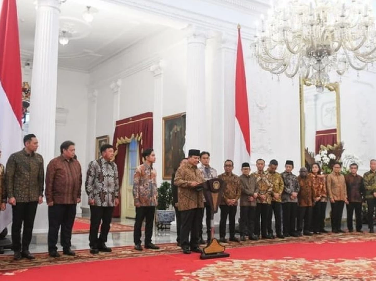 Berikut Daftar Lengkap Menteri Kabinet Merah Putih Prabowo-Gibran
