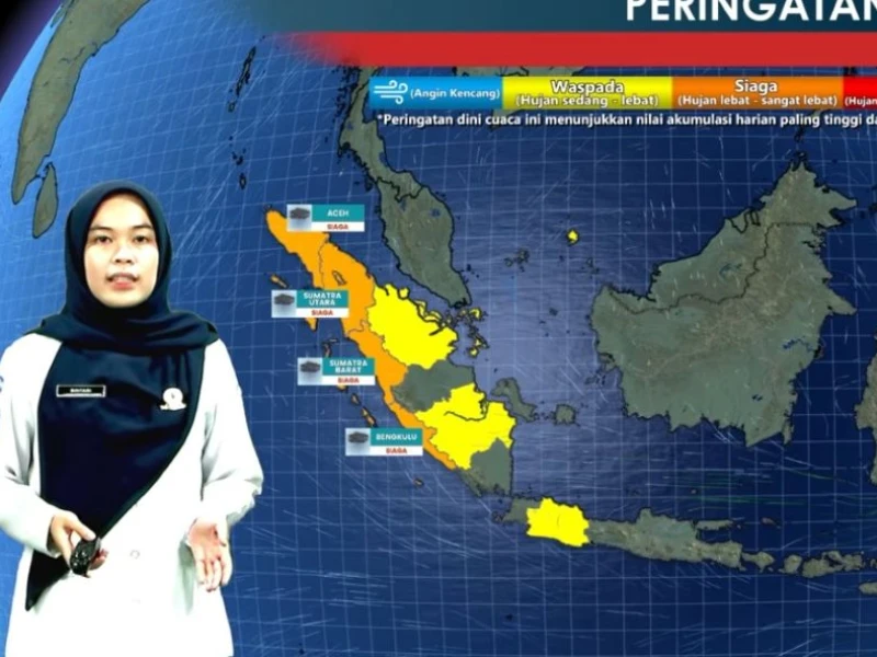 BMKG: Bibit Siklon 94W Berpeluang Rendah Jadi Siklon Tropis, Hujan Lebat Ancam Empat Provinsi pada Minggu 2 Agustus 2026
