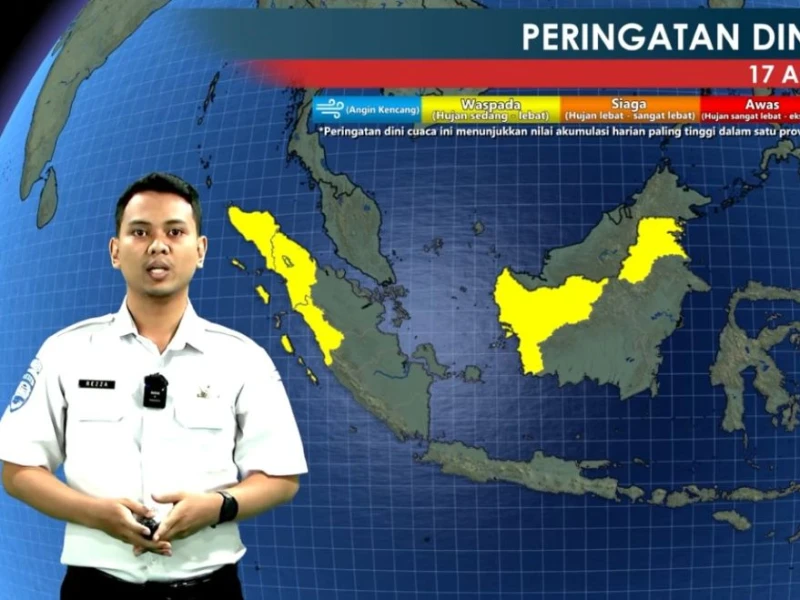 Tepat HUT Ke-81 Kemerdekaan RI, Prediksi Cuaca BMKG: Aceh, Kalimantan, Papua Berpotensi Hujan Lebat