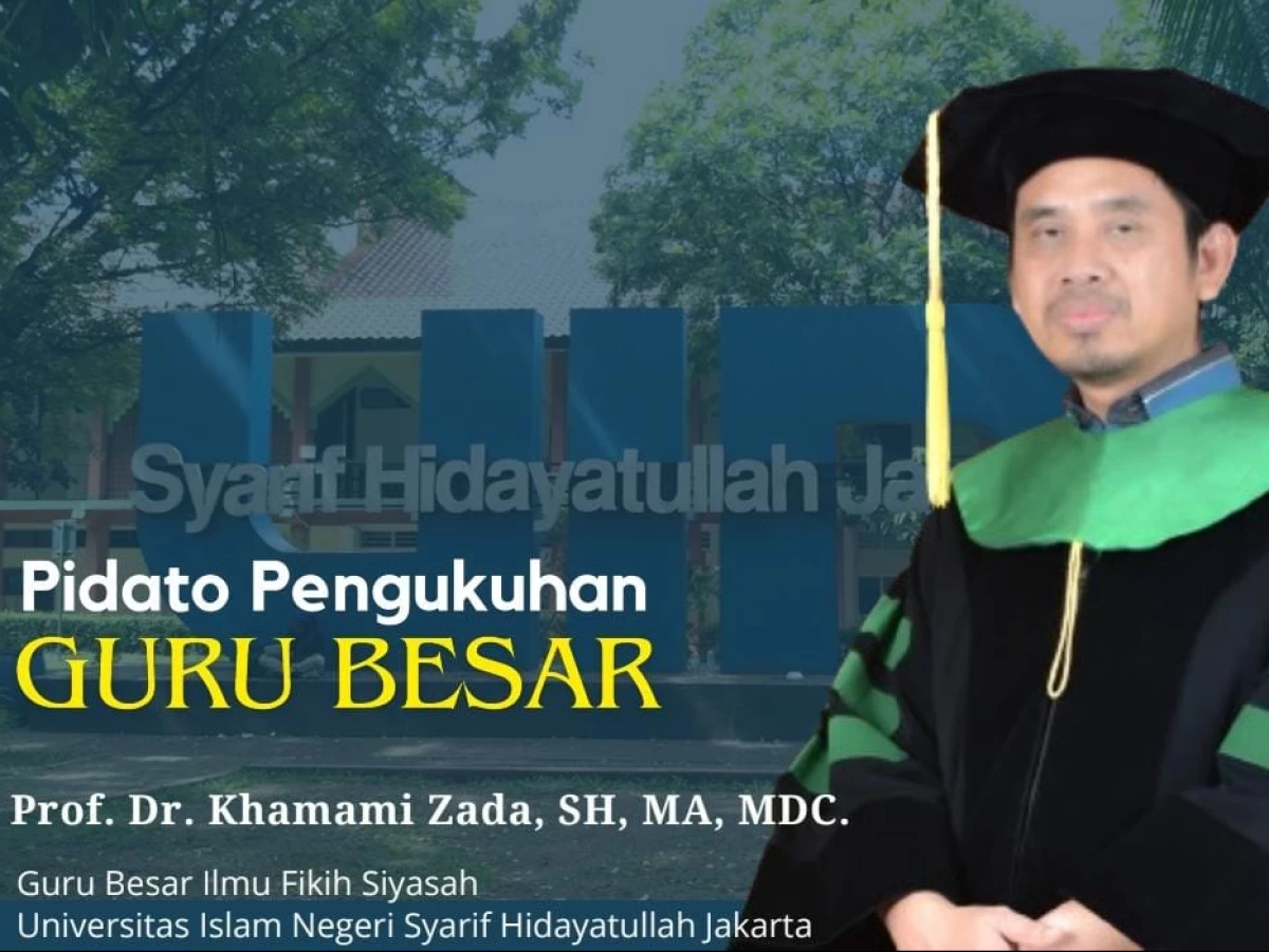 Pidato Pengukuhan Guru Besar UIN Jakarta, Prof Khamami Gulirkan Teori 'Legislasi Syariah Demokratik'