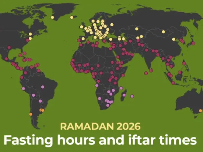 Ramadan di Belahan Bumi Lain, Jam Puasa Paling Lama dan Paling Singkat