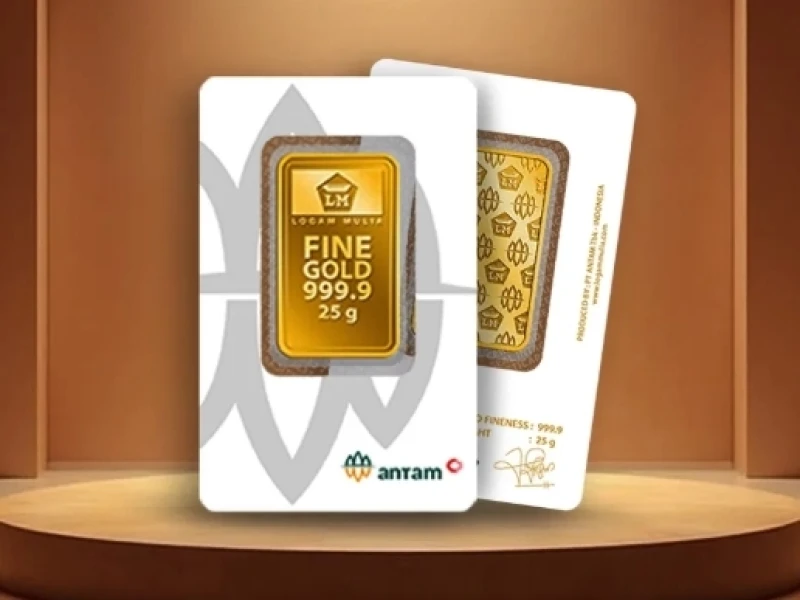Cek Harga Tiga Jenama Emas Hari Ini, Harga Antam Turun