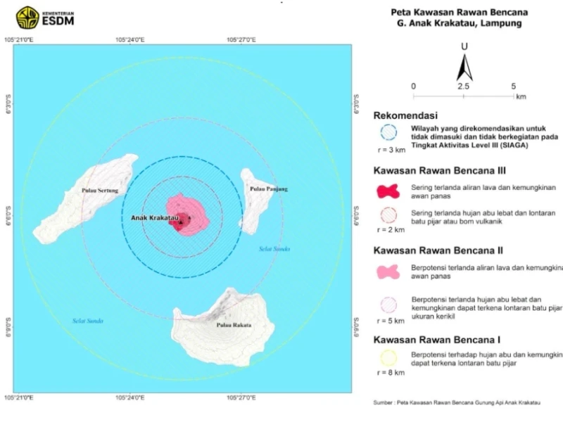 Dua Pulau Baru Muncul setelah Erupsi Gunung Anak Krakatau