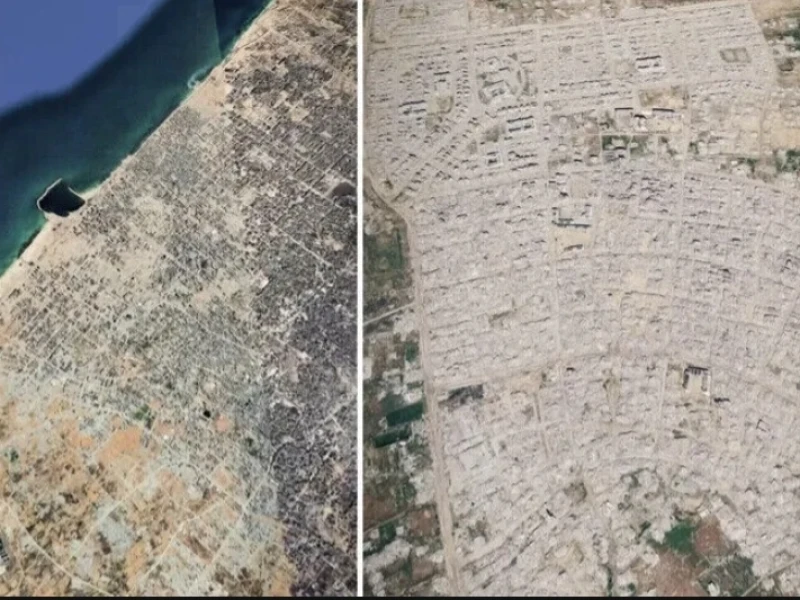 Citra Satelit Ungkap Sebegini Parah Kehancuran Jalur Gaza, Semua Rata dengan Tanah