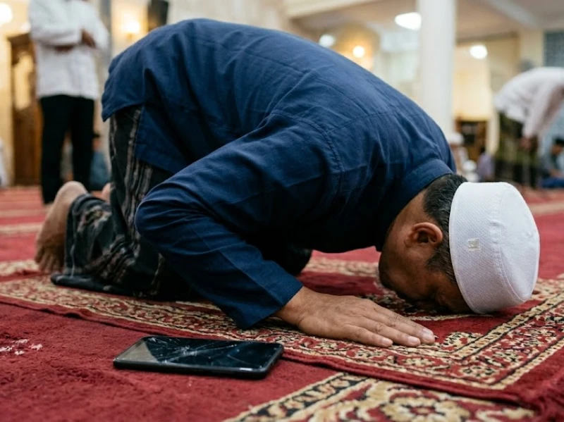 Bolehkah Mengambil HP yang Jatuh saat Sholat?