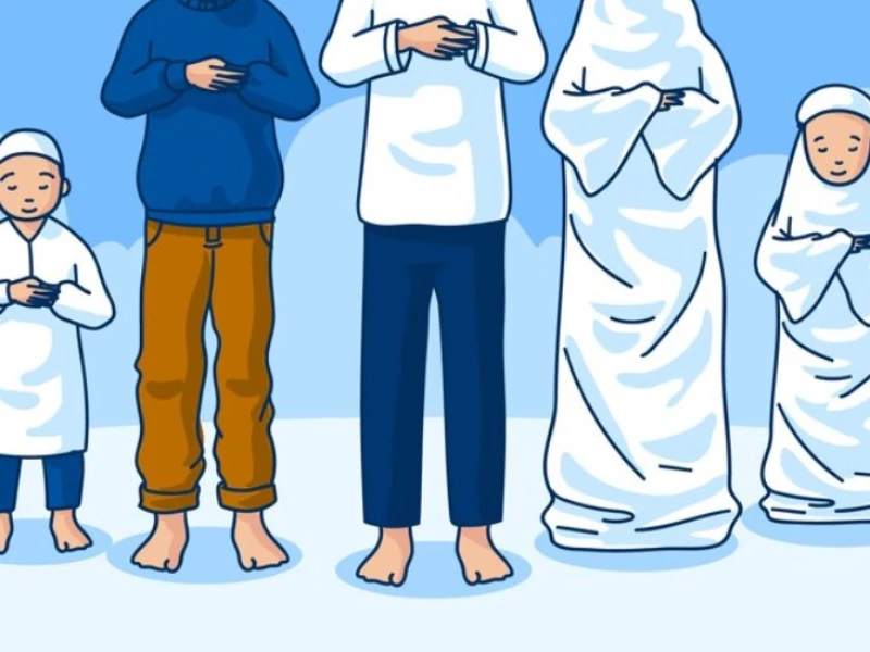 Hukum Sholat Jamaah Berdua dengan Posisi Berdiri Sejajar