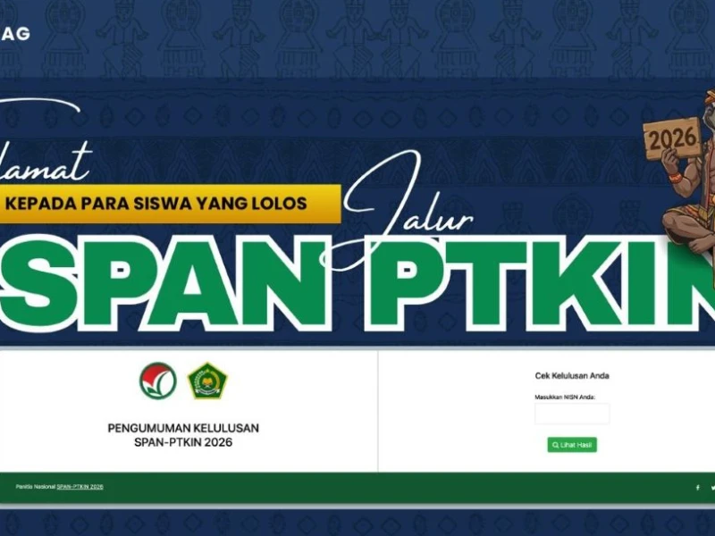 82.274 Siswa Lulus SPAN-PTKIN 2026, Cek Hasilnya di Sini