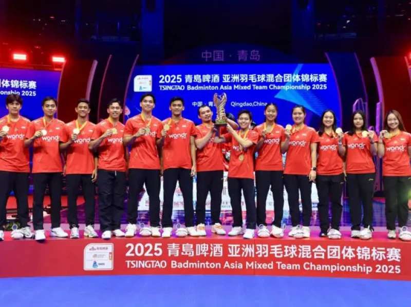 Indonesia Juara BAMTC 2025, Menang 3-1 Atas China di Final