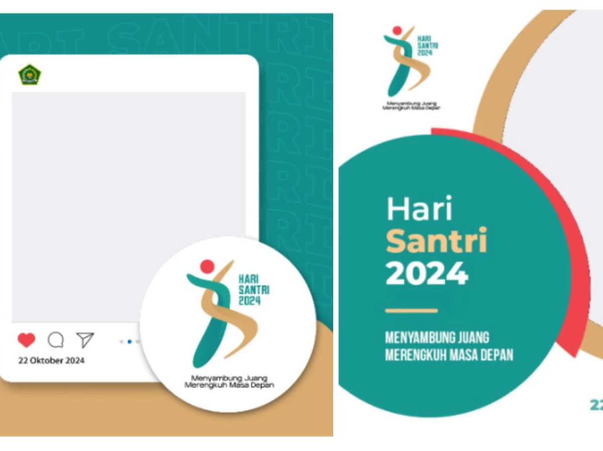 Inilah 2 Twibbon Resmi Hari Santri 2024, Yuk Pasang!
