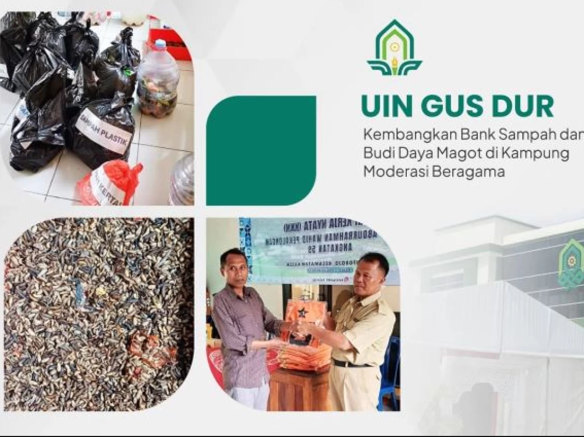 UIN Gus Dur Isi Kampung Moderasi di Pekalongan dengan Tata Kelola Bank Sampah dan Budi Daya Magot