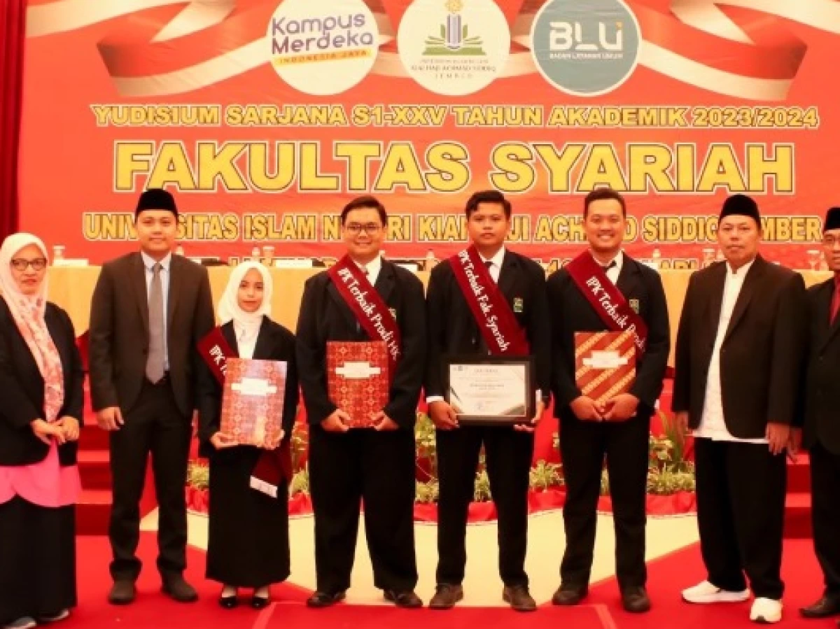 3 Kategori Penghargaan di Yudisium Fakultas Syariah UIN KHAS Jember