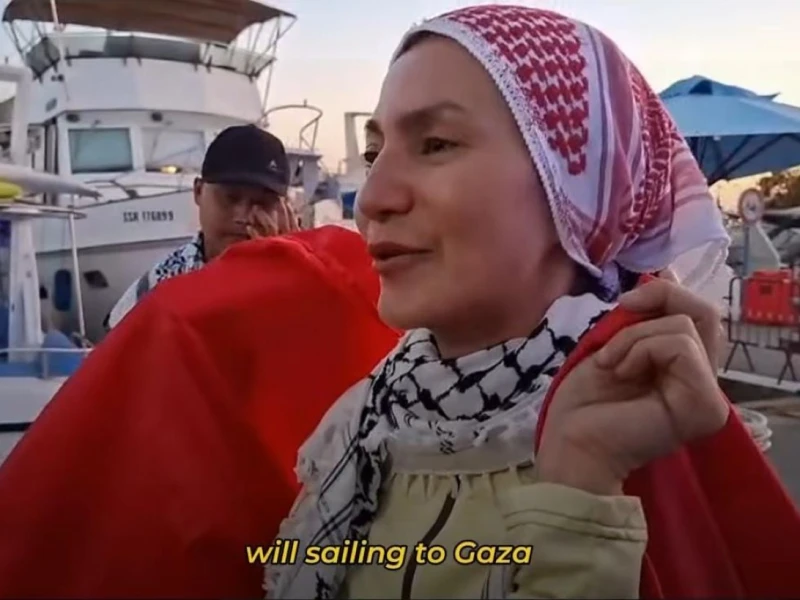 Tangis Haru Wanda Hamidah, Perempuan Indonesia Pertama yang Berlayar ke Gaza lewat Global Sumud Flotilla