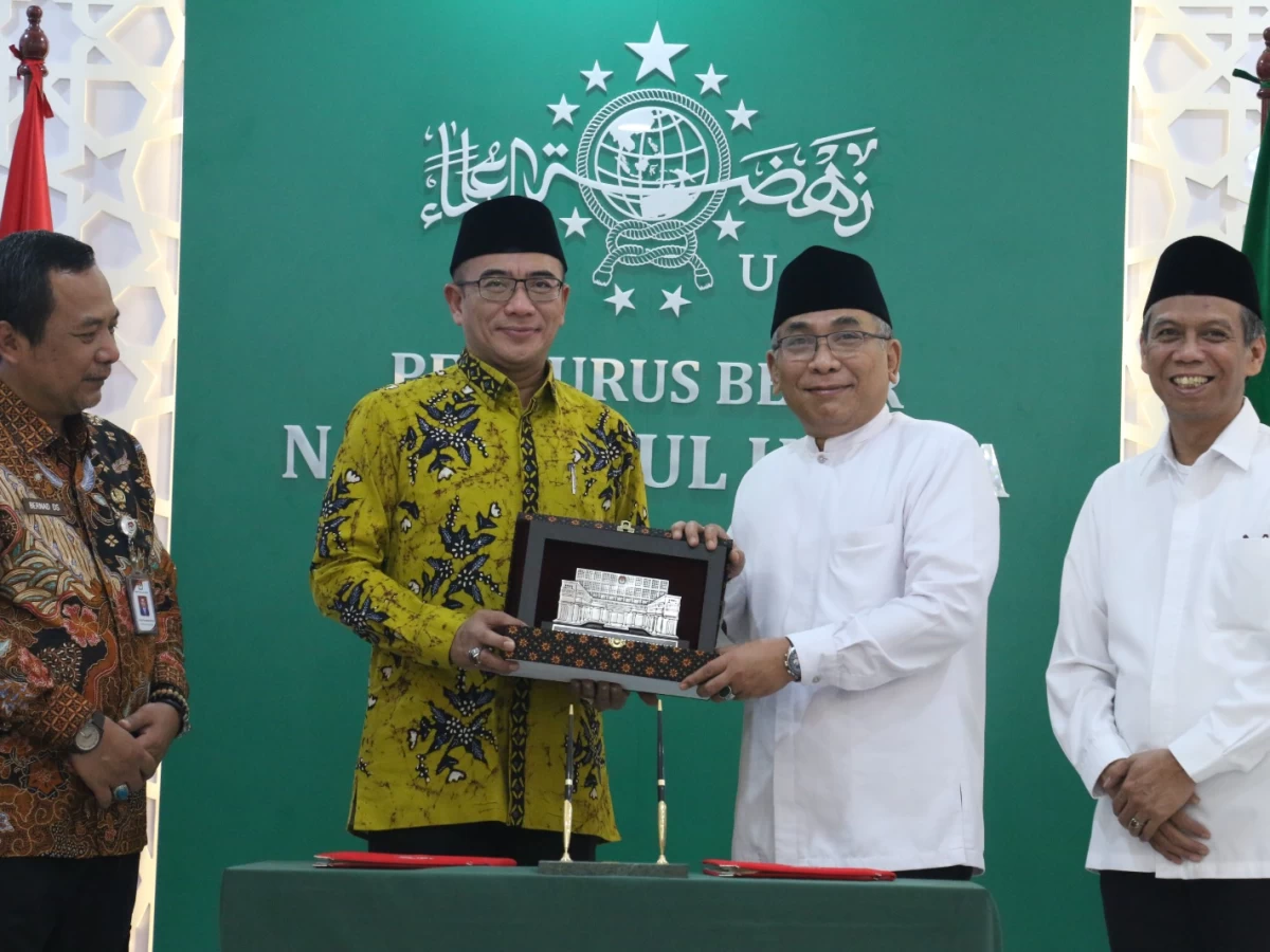 KPU Teken Kerja Sama dengan PBNU, Gus Yahya: Keselamatan Bangsa Diutamakan