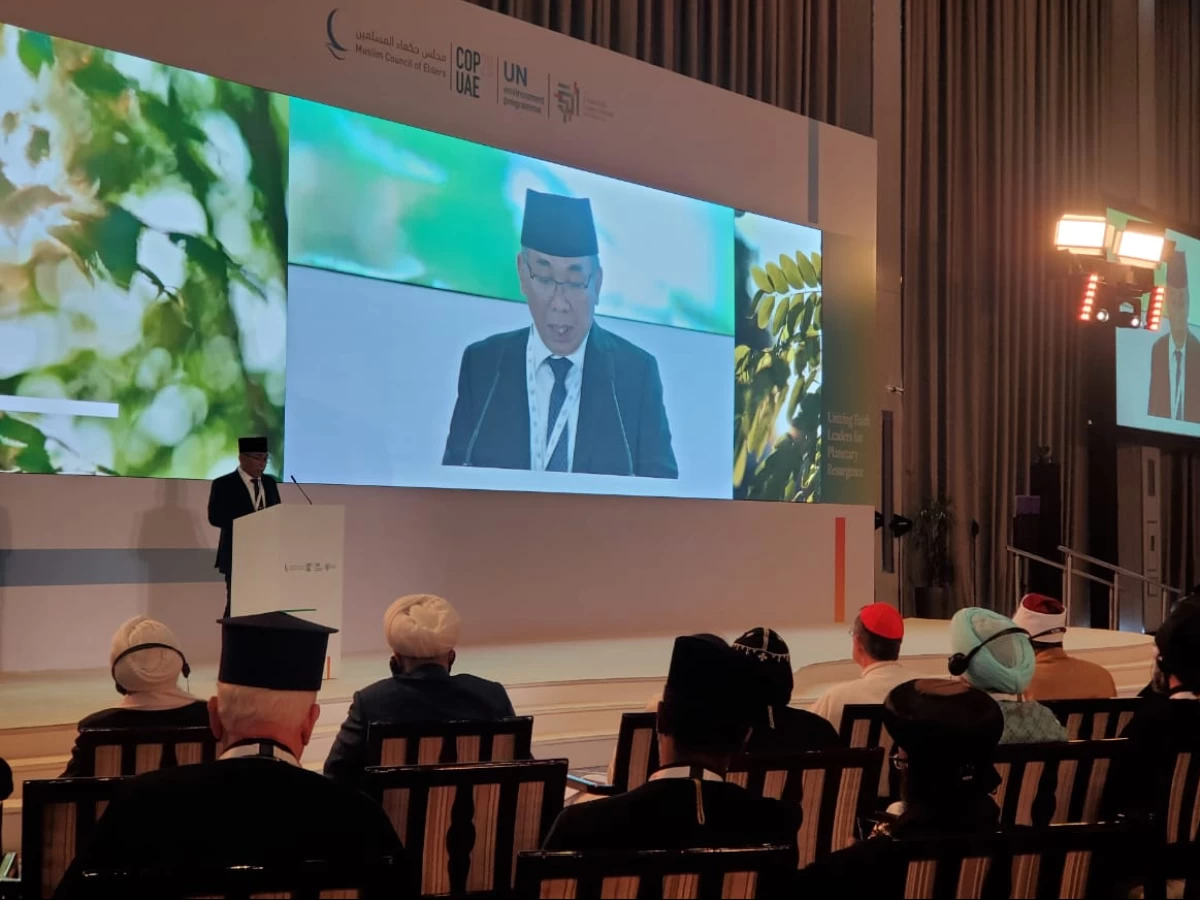 Gus Yahya Tawarkan Penyelesaian Konflik di Forum Global Faith Summit on Climate Action