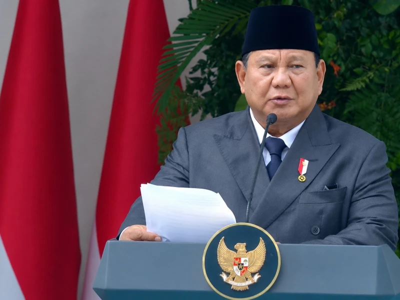 Prabowo Sebut Ekonomi Indonesia Tumbuh, tetapi Rakyat Belum Menikmati
