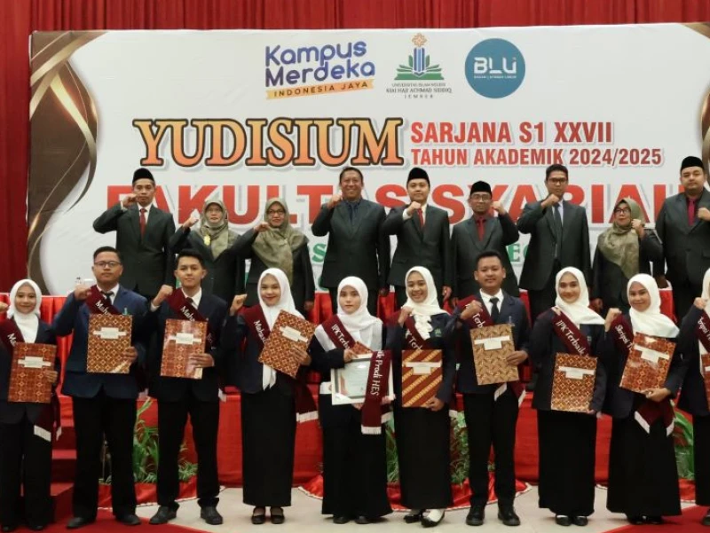 211 Mahasiswa Lulus Yudisium Ke-27 di Fakultas Syariah UIN KHAS Jember